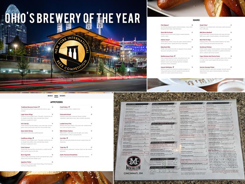 Moerlein Lager House Menu