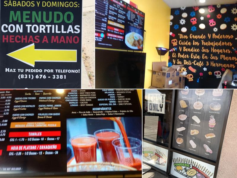 Deli-Café 3 Hermanos Menu