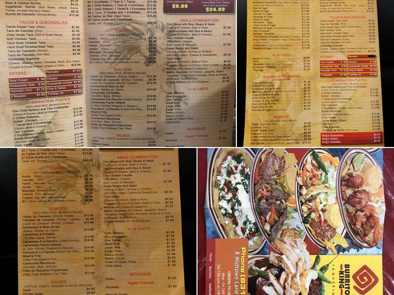 Taqueria El Burrito King Menu
