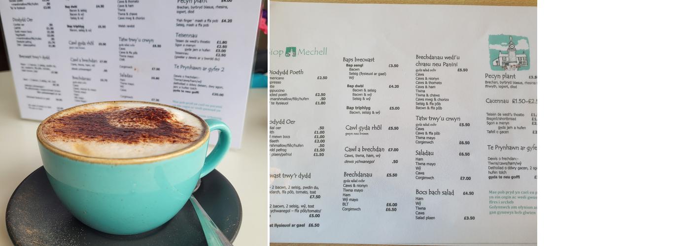 Caffi Siop Mechell Menu