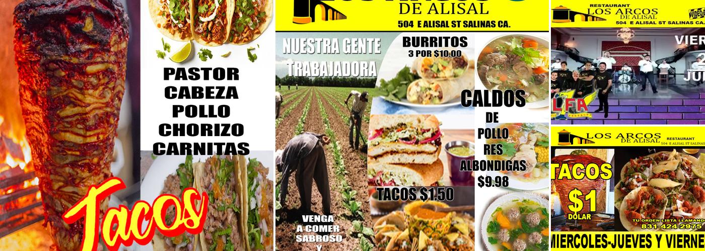 Los Arcos De Alisal Restaurant Menu