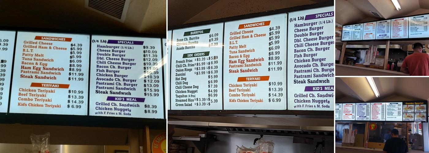 Classic Burger Menu