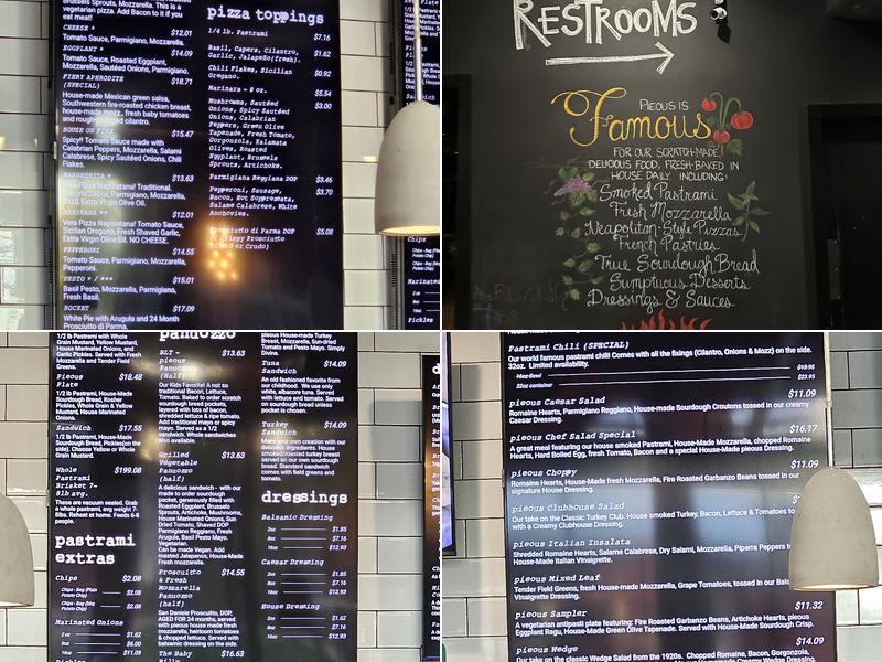 Pieous Menu