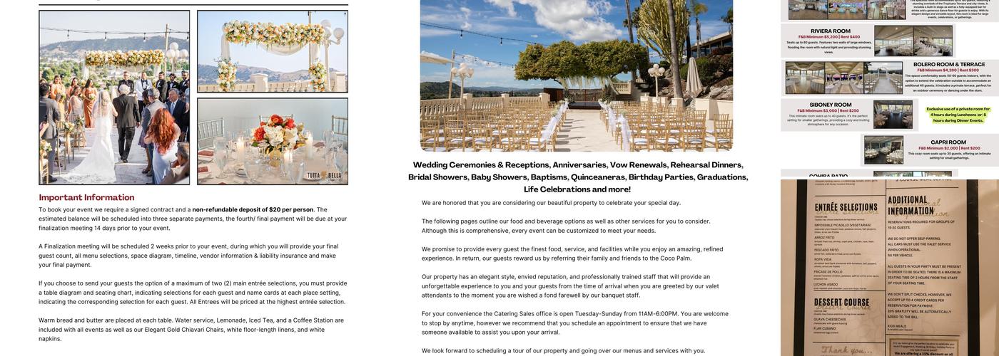 Coco Palm Restaurant Menu