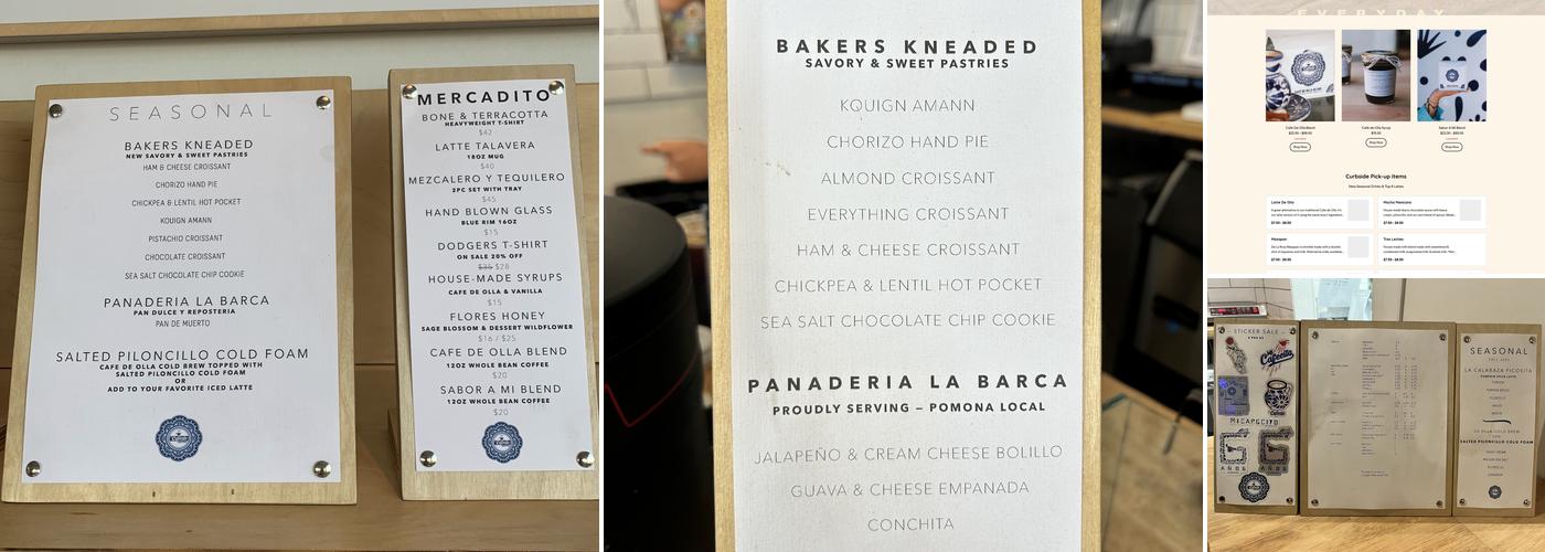 Mi Cafecito Coffee Menu