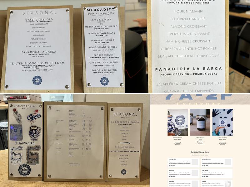 Mi Cafecito Coffee Menu