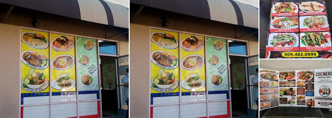 Cocineros Mexican Grill Menu