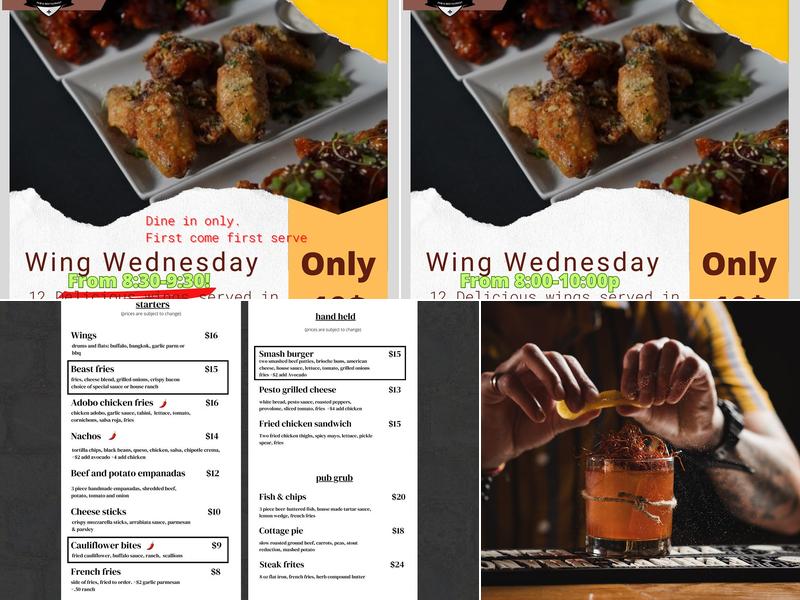 O'Donovan's Restaurant & Pub Menu