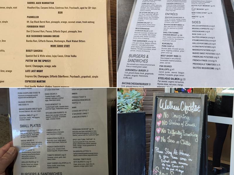 Bardot Menu