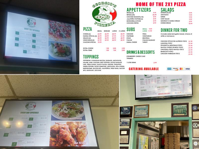 Georgio's Pizzeria Menu