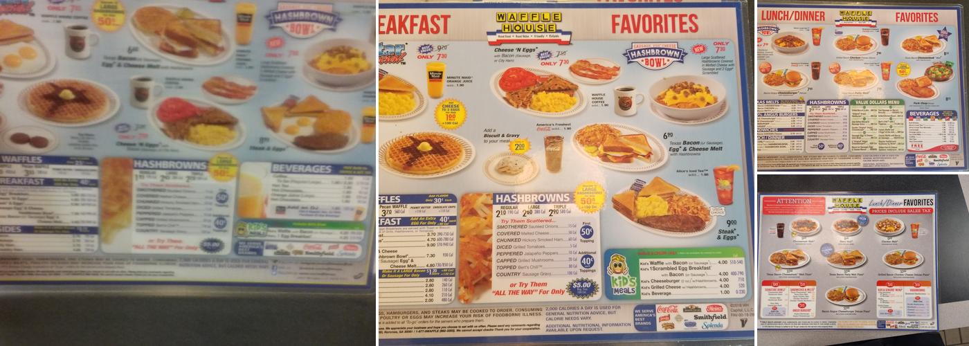 Waffle House Menu