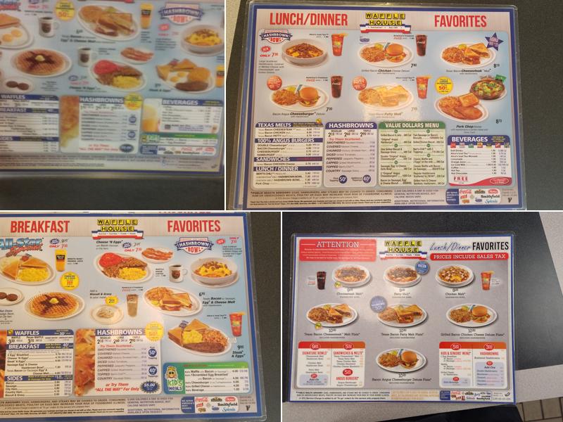 Waffle House Menu
