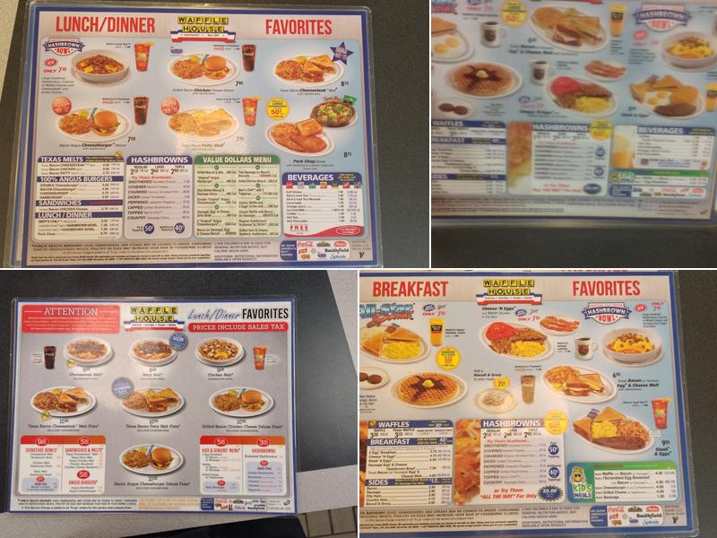 Waffle House Menu