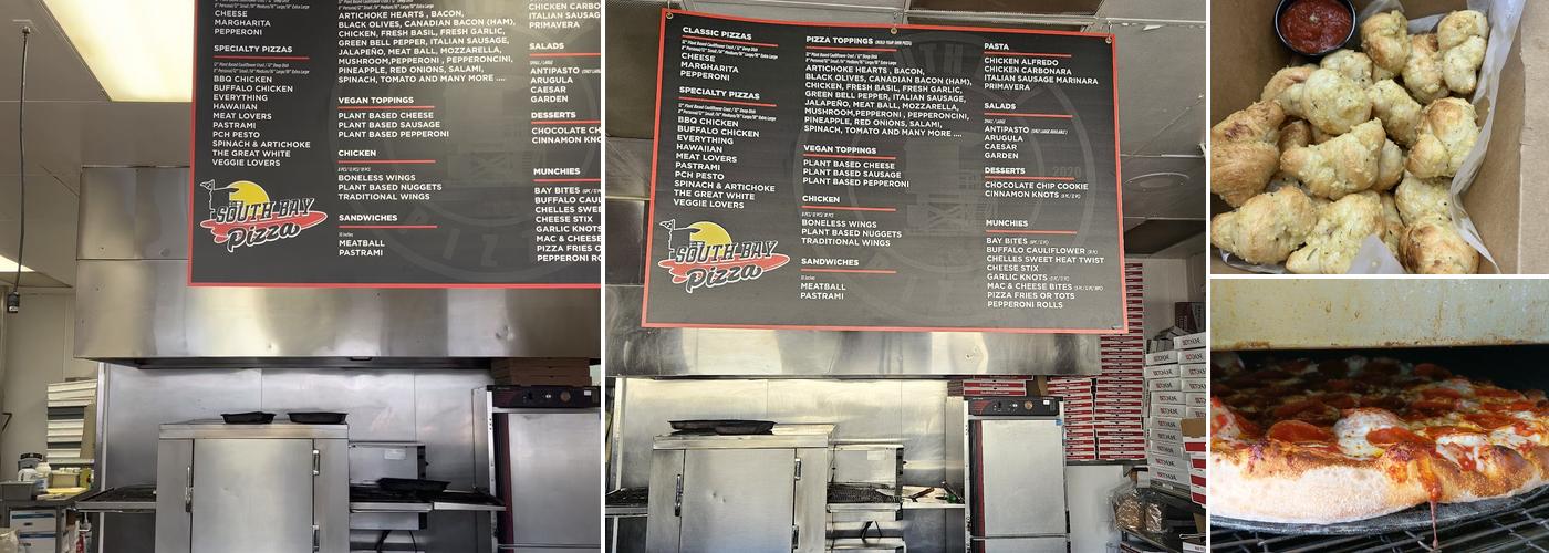 South Bay Pizza Menu