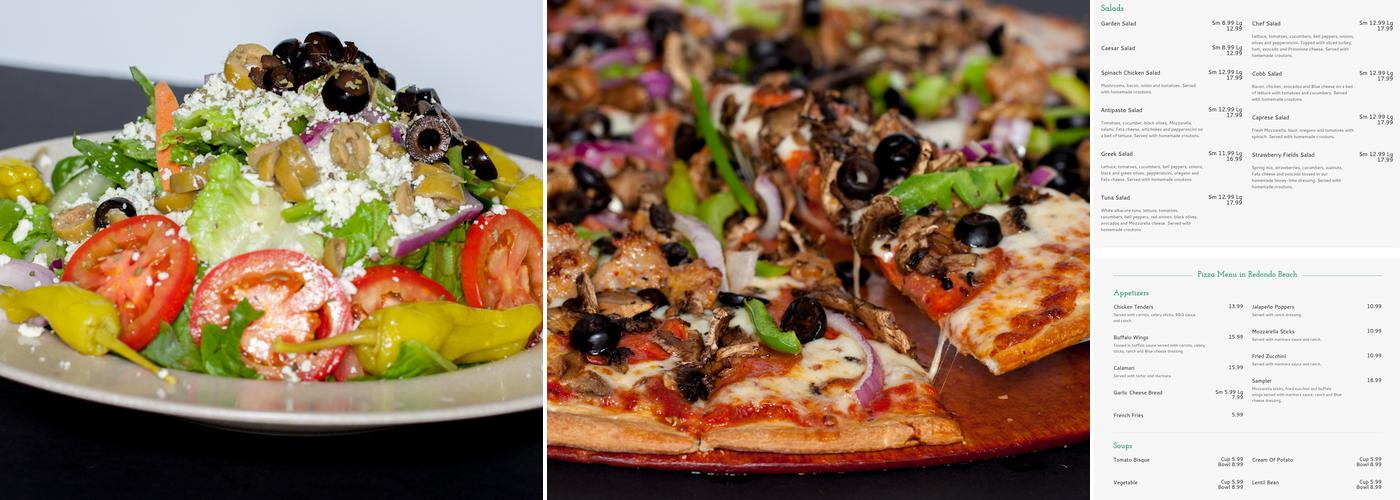 Riviera Village Pizza Menu