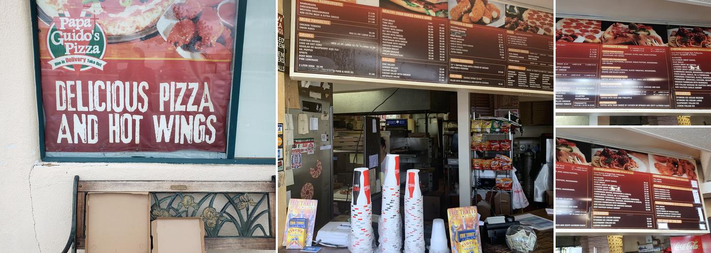 Papa Guido's Pizza Menu