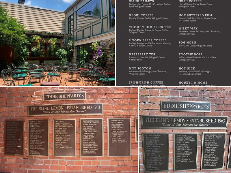 The Blind Lemon Menu