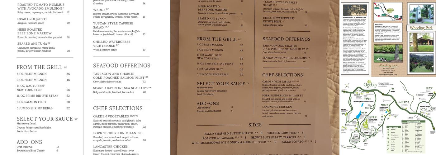 Ihlenfeld Dining Room Menu