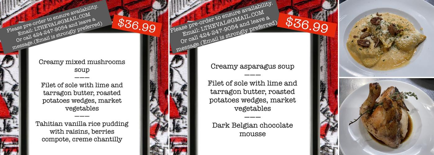 Dominique's Kitchen Menu