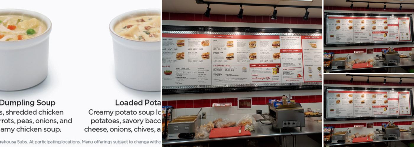 Firehouse Subs Waterford Creek Menu