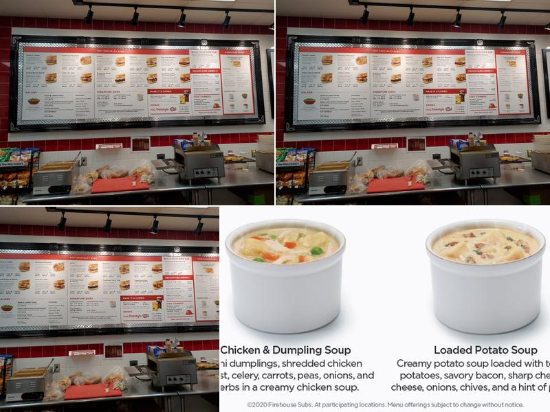 Firehouse Subs Waterford Creek Menu