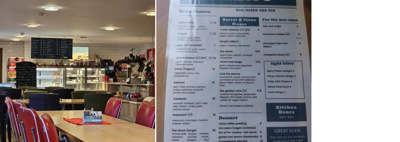 Loch Ness Coffee Menu