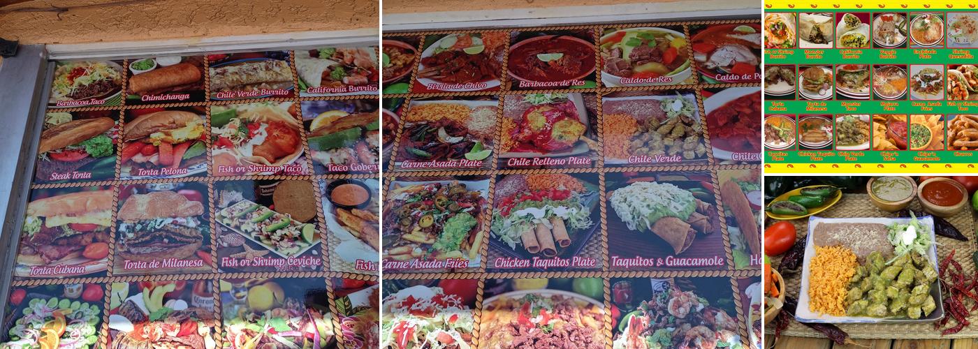 Al Chile Pelon Mexican Food Menu