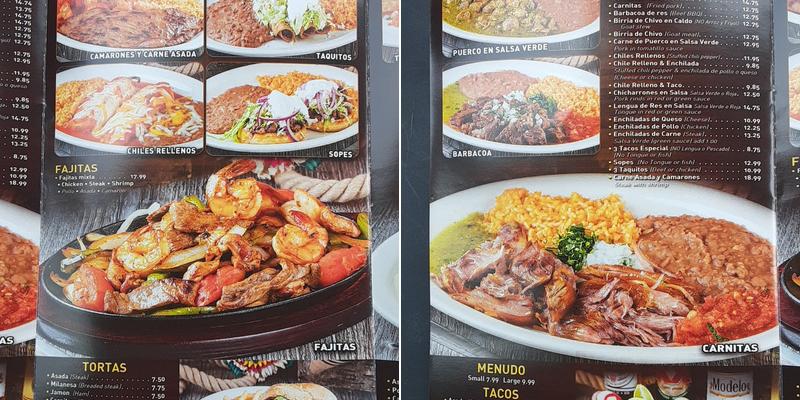 Carnitas El Indio Menu