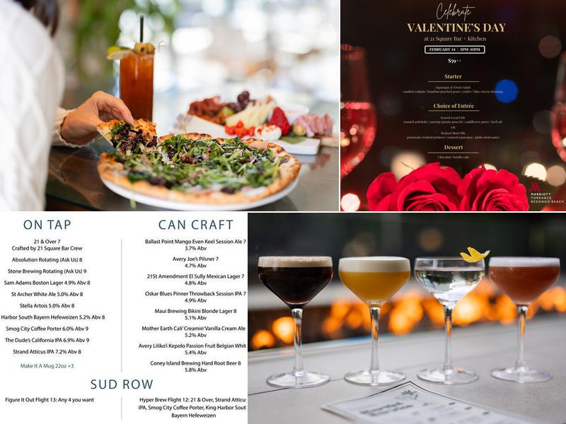 21 Square Bar and Kitchen Menu