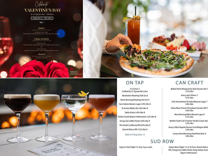 21 Square Bar and Kitchen Menu