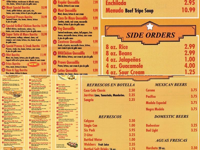 Americana Pizza & Taqueria Hayward Menu