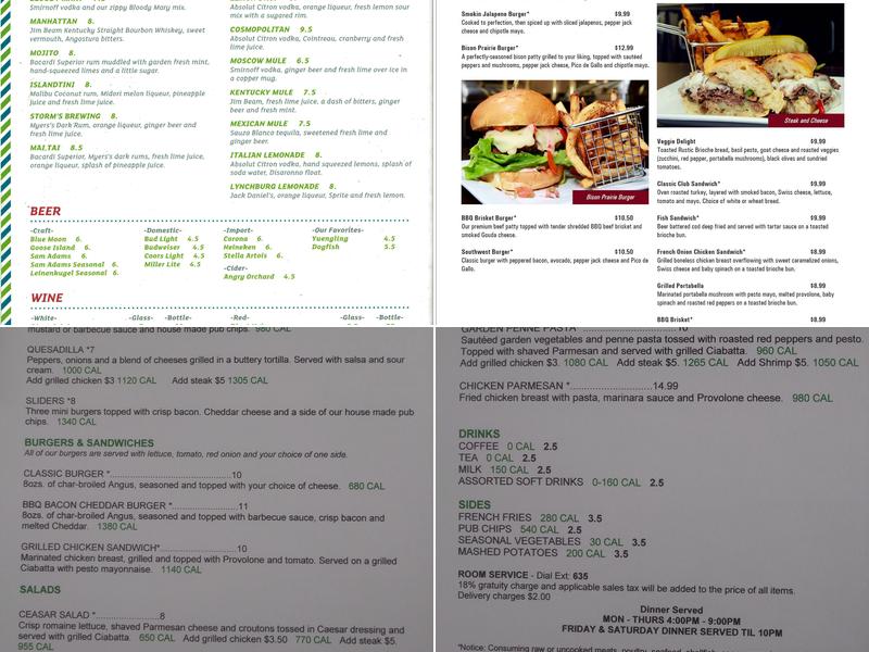 Madison's Bar & Grill Menu