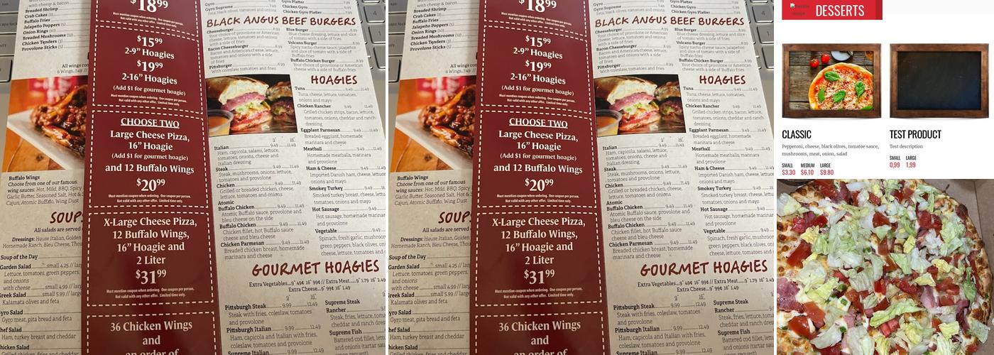 Fat Angelo's Menu
