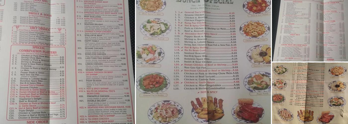 Great Wall Menu