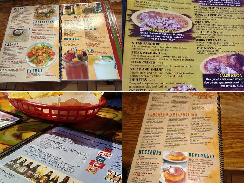 Mi Mexico Menu