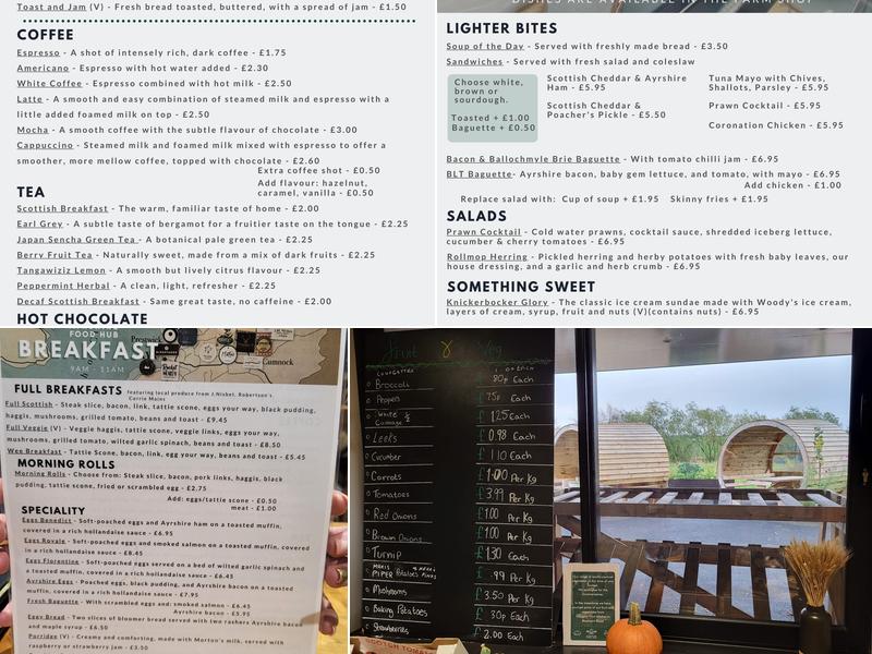 Ayrshire Food Hub Menu