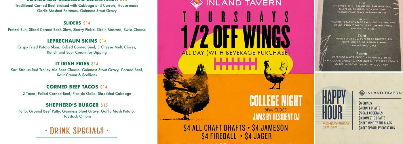 Shores Bar + Kitchen Menu