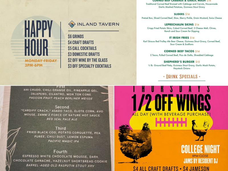 Shores Bar + Kitchen Menu