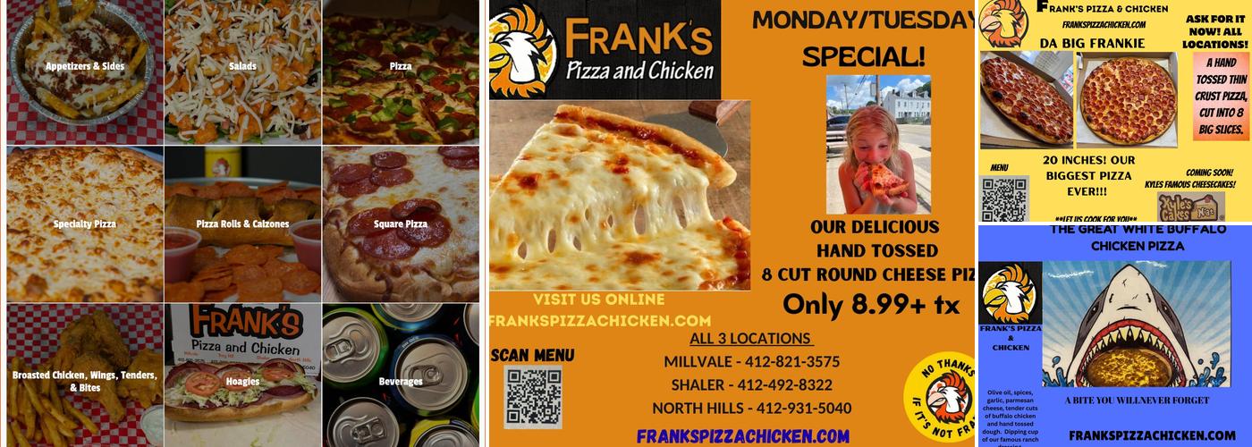 Frank's Pizza & Chicken Menu