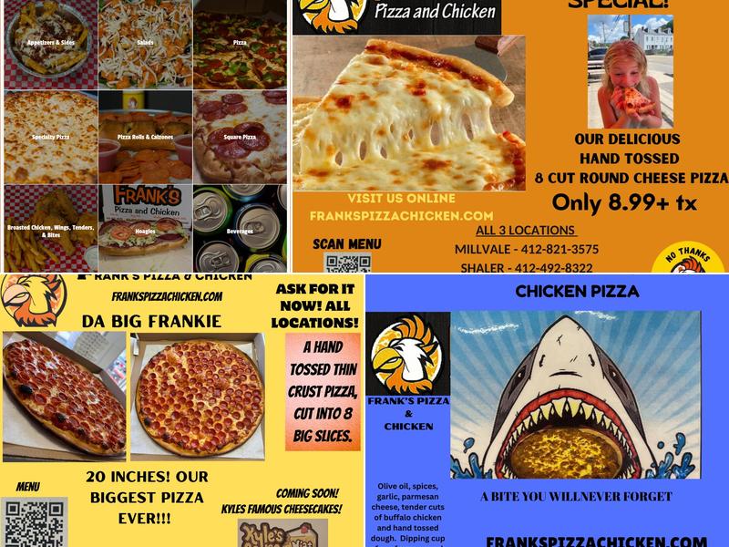 Frank's Pizza & Chicken Menu