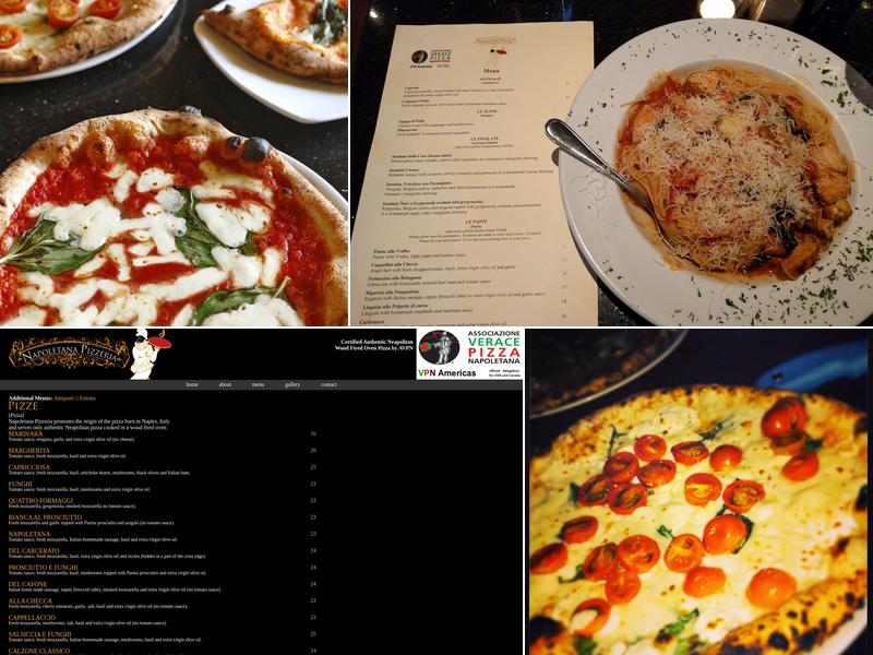 Napoletana Pizzeria Menu