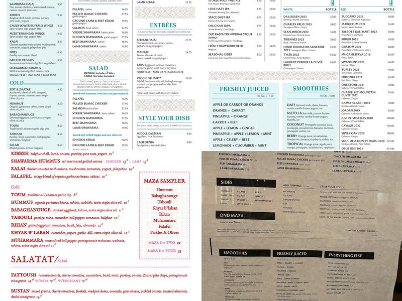 Dish n Dash Menu