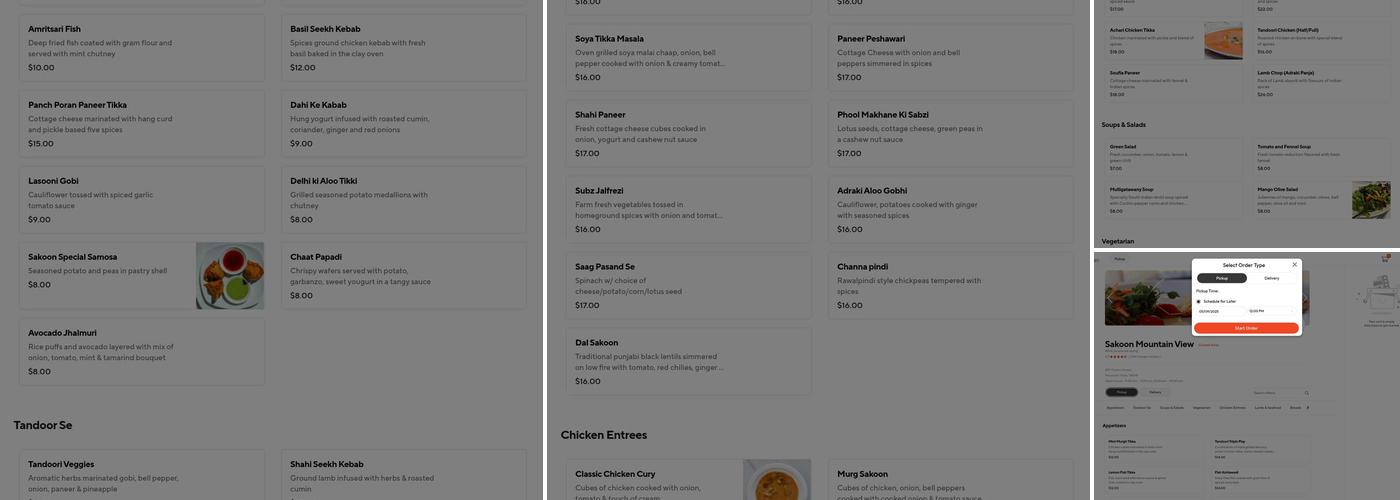 Sakoon Menu