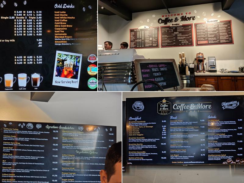 Coffee & More Cafe Menu