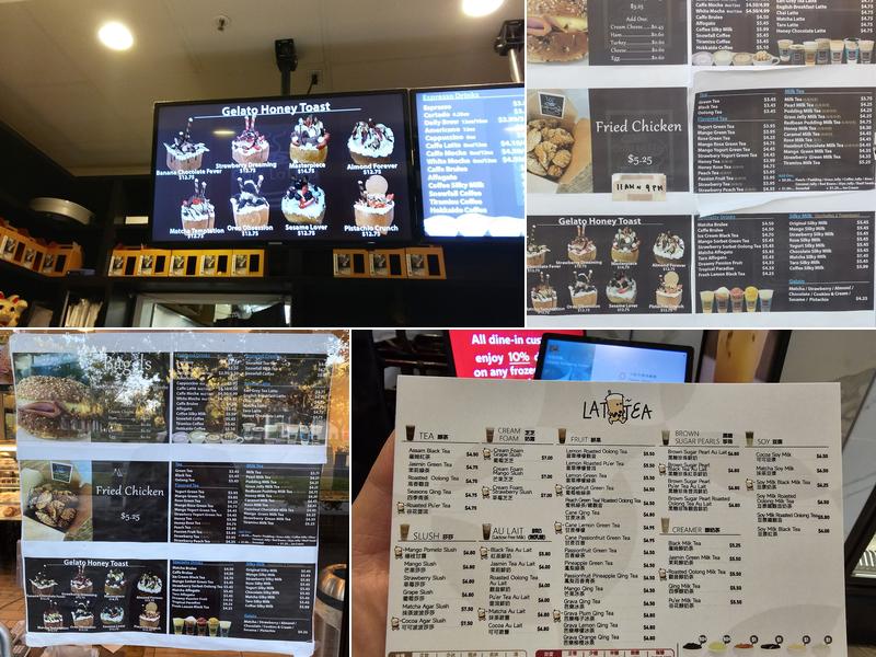 Café Lattea Menu