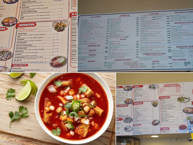 Cocina Doña Maria Santa Clara Menu