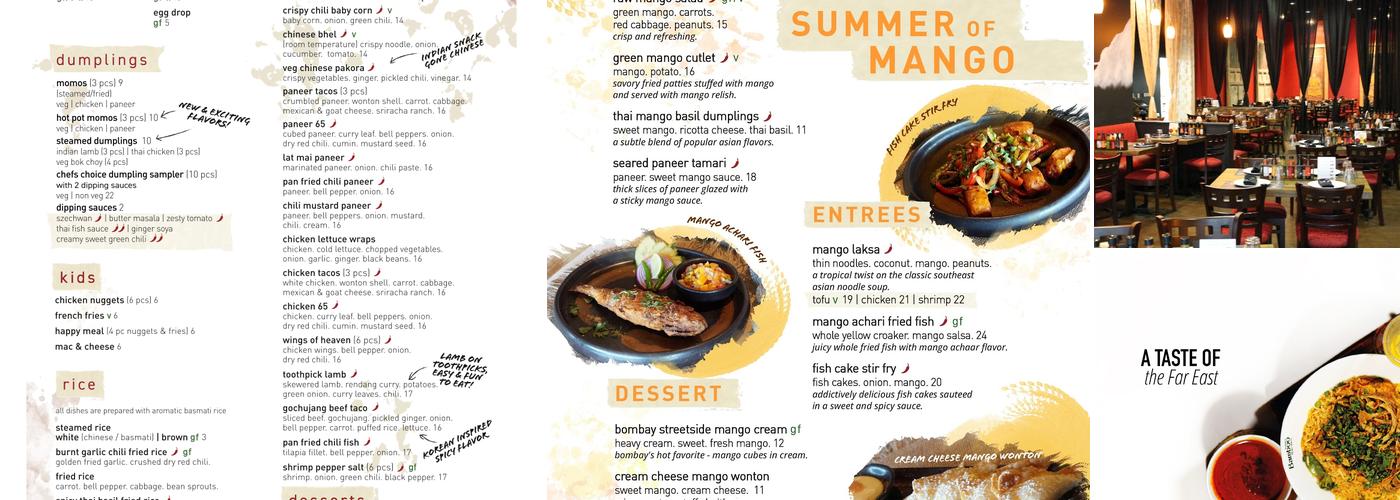 Inchin's Bamboo Garden Menu