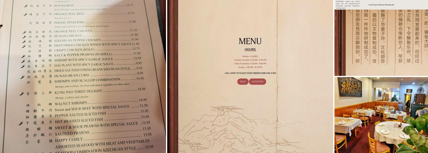 Lock Chun Restaurant Menu