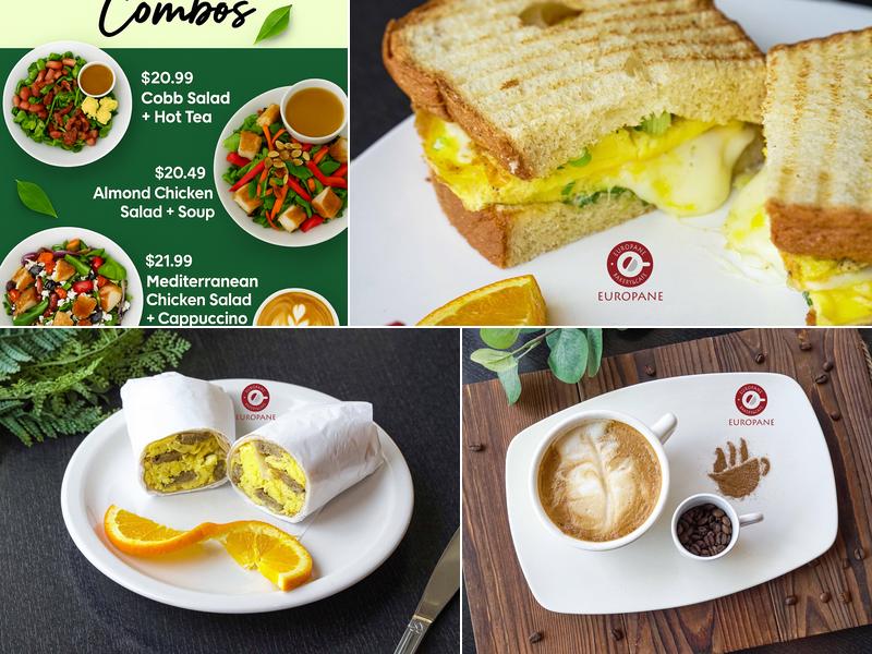 Europane Bakery Menu