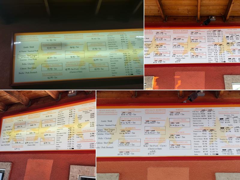 La Estrella Tacos #2 Menu